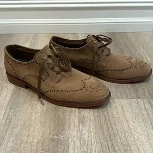 Men\'s Cole Haan Men\'s Tan Gray Tie Up Suede Wingtip Oxfords Size 13 Cole Haan Men main image 2